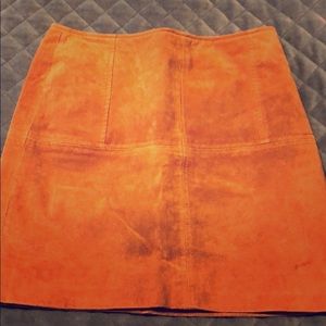 Asos leather mini skirt